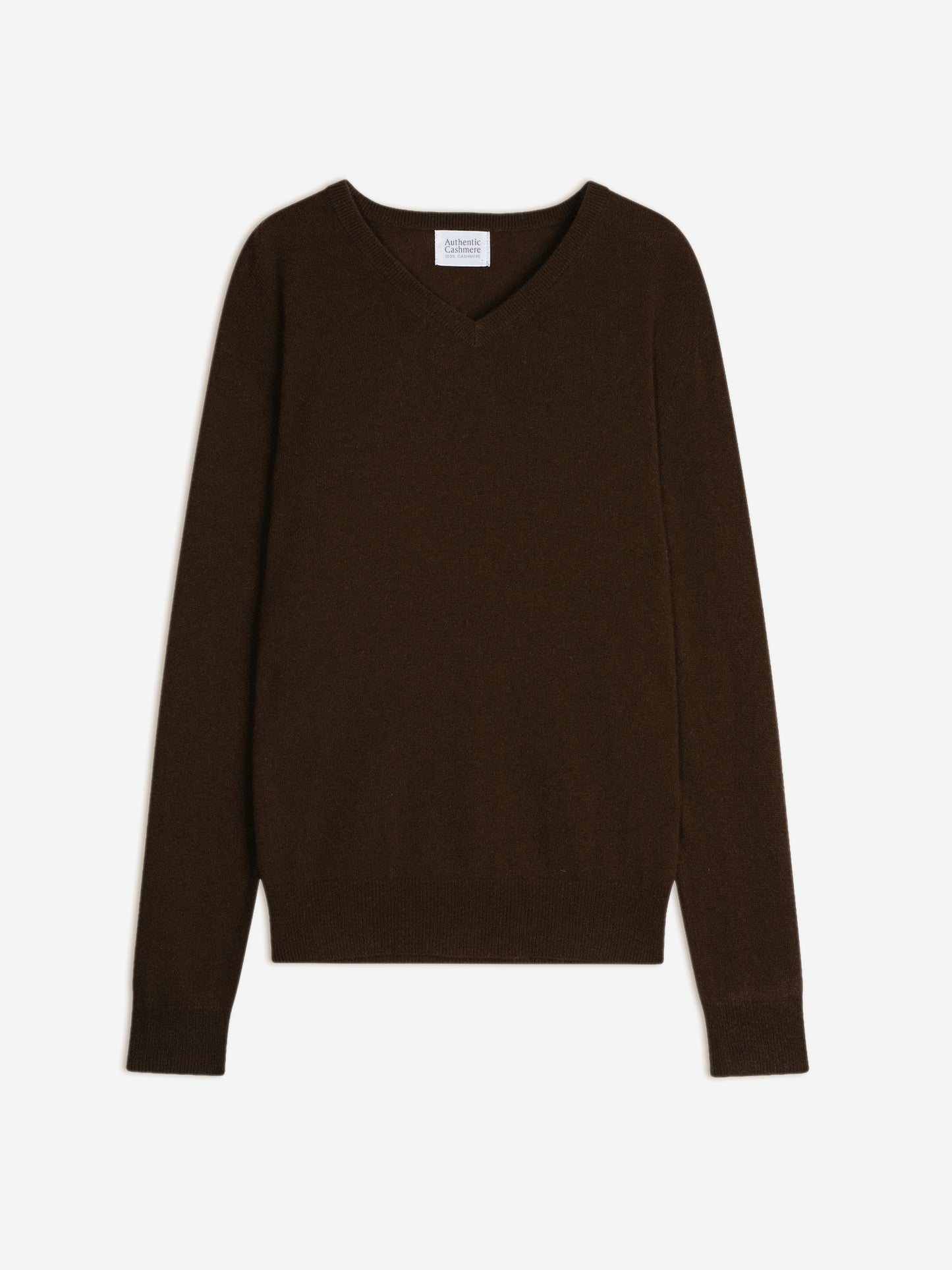 AGEL v-neck sweater choco 100% cashmere