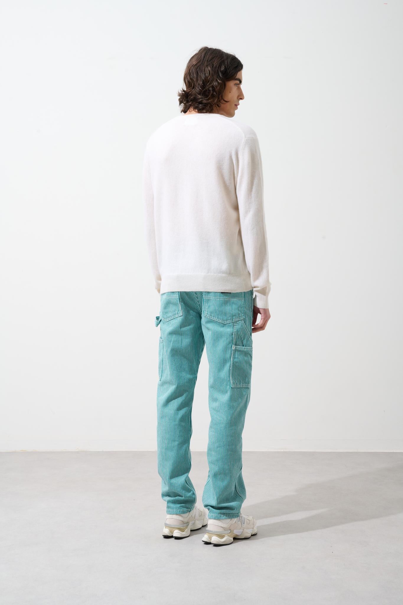 AGEL v-neck sweater snow 100% cashmere