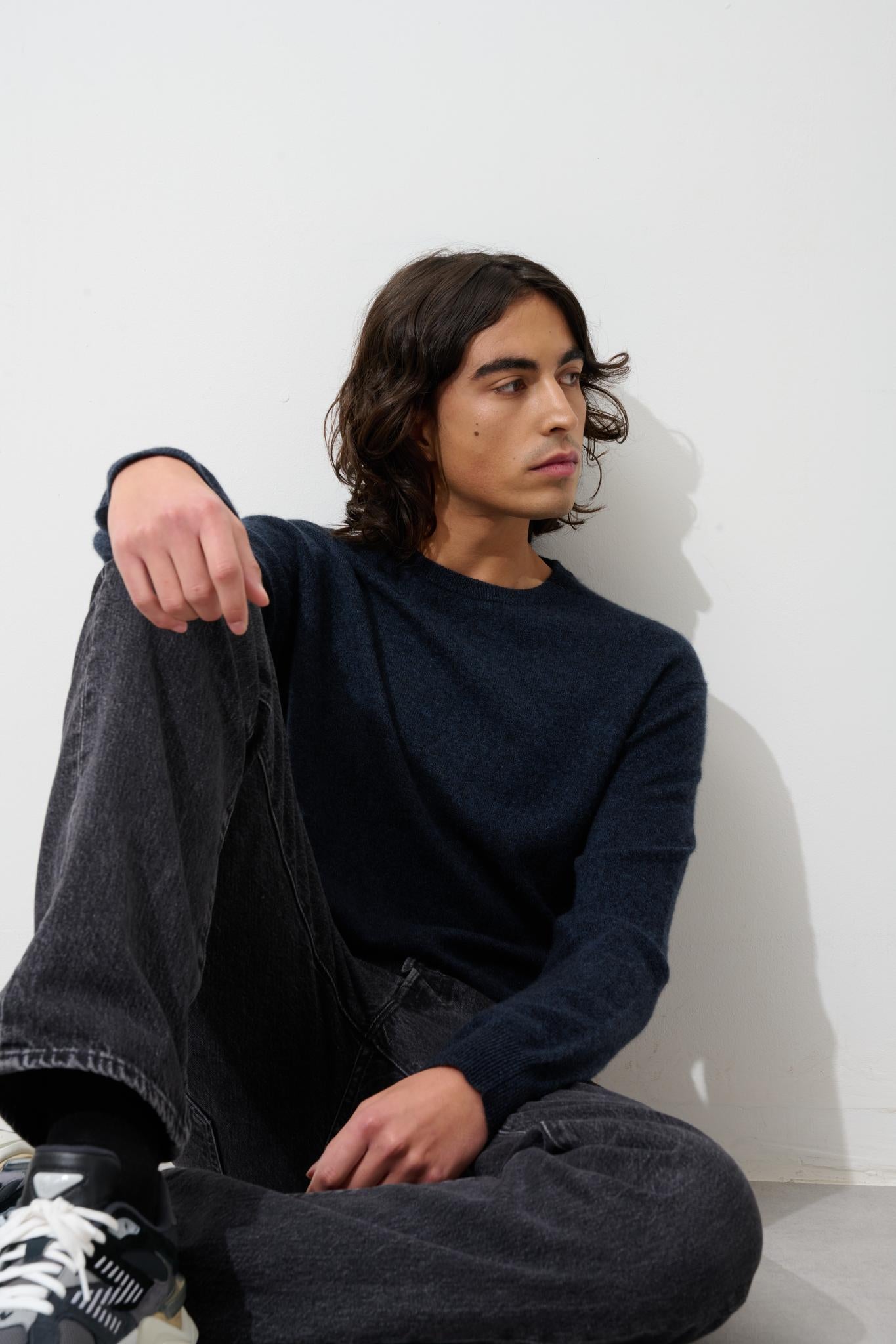 AIGLIÈRE caviar round-neck sweater 100% cashmere