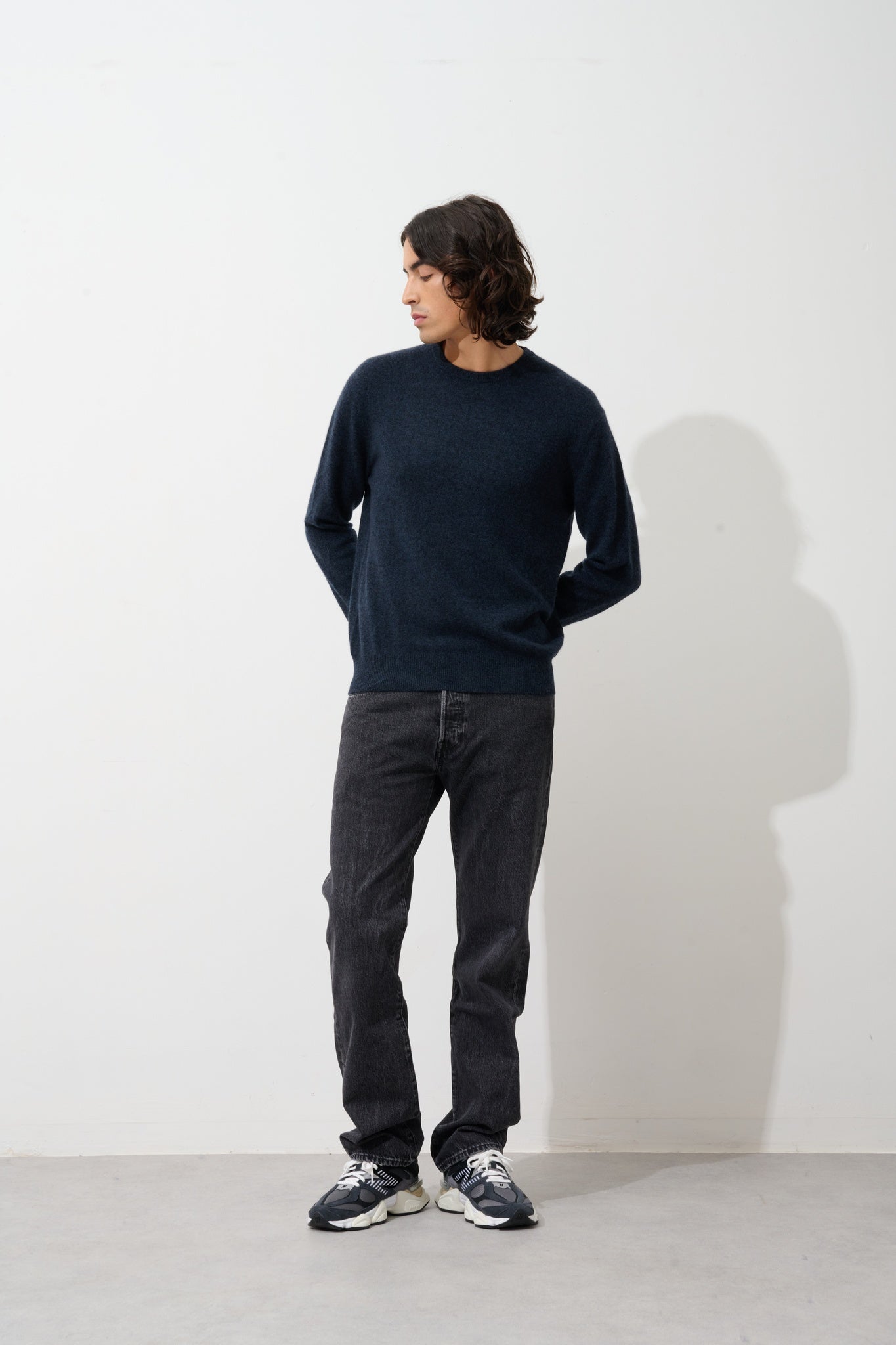 AIGLIÈRE caviar round-neck sweater 100% cashmere