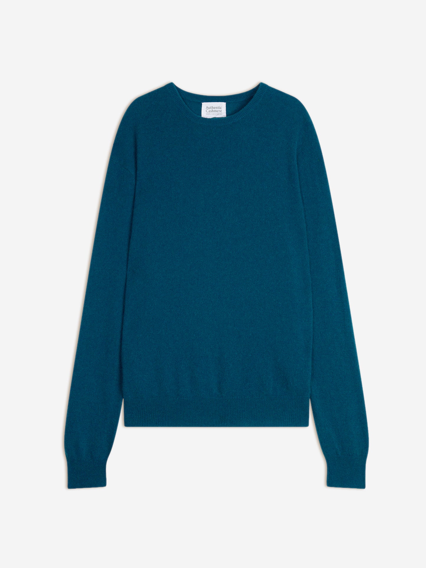 AIGLIÈRE Pullover Rundhalsausschnitt Pfau 100% Kaschmir