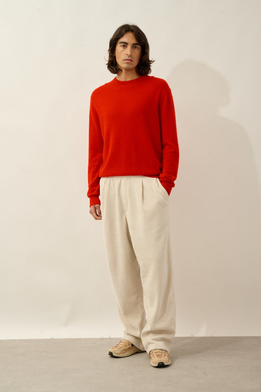 AIGLIÈRE red round-neck sweater 100% cashmere