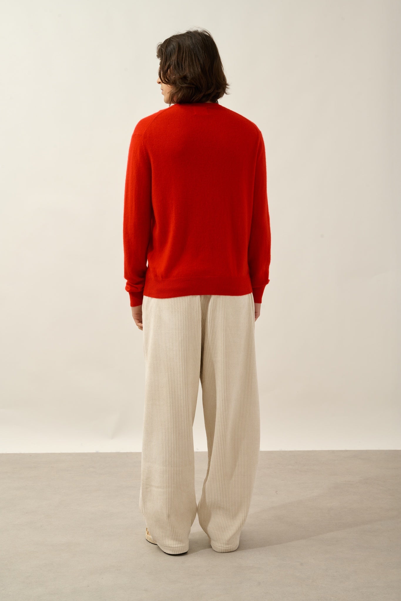 AIGLIÈRE red round-neck sweater 100% cashmere