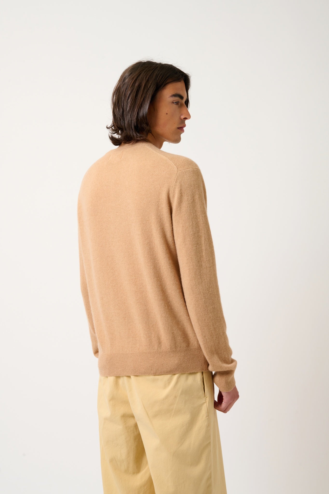 AIGLIÈRE Pullover mit Rundhalsausschnitt Sahara 100% Kaschmir