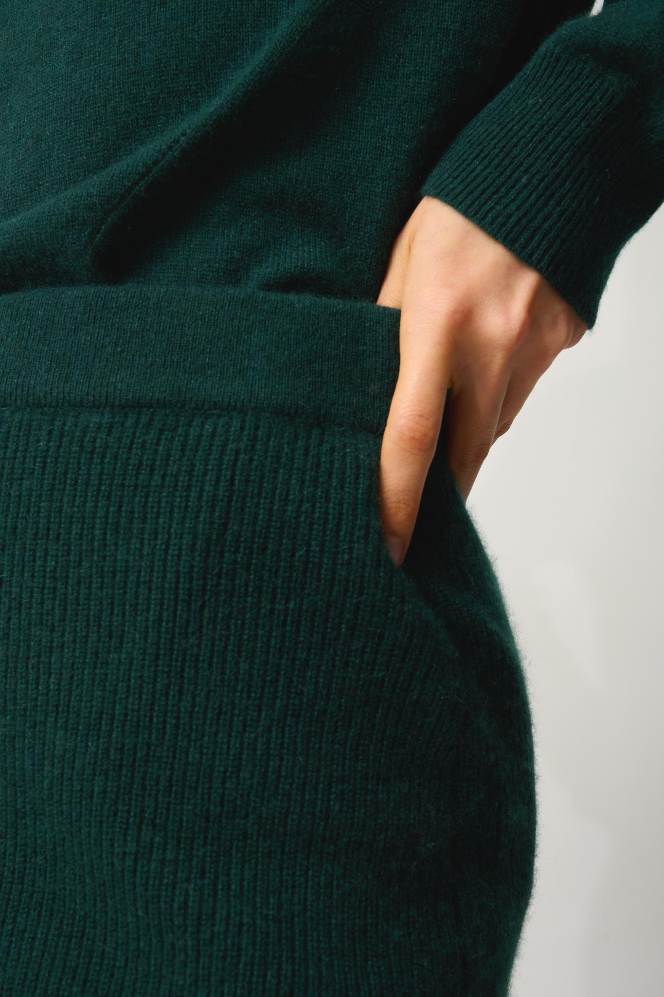 AMALIE cypress skirt 100% cashmere