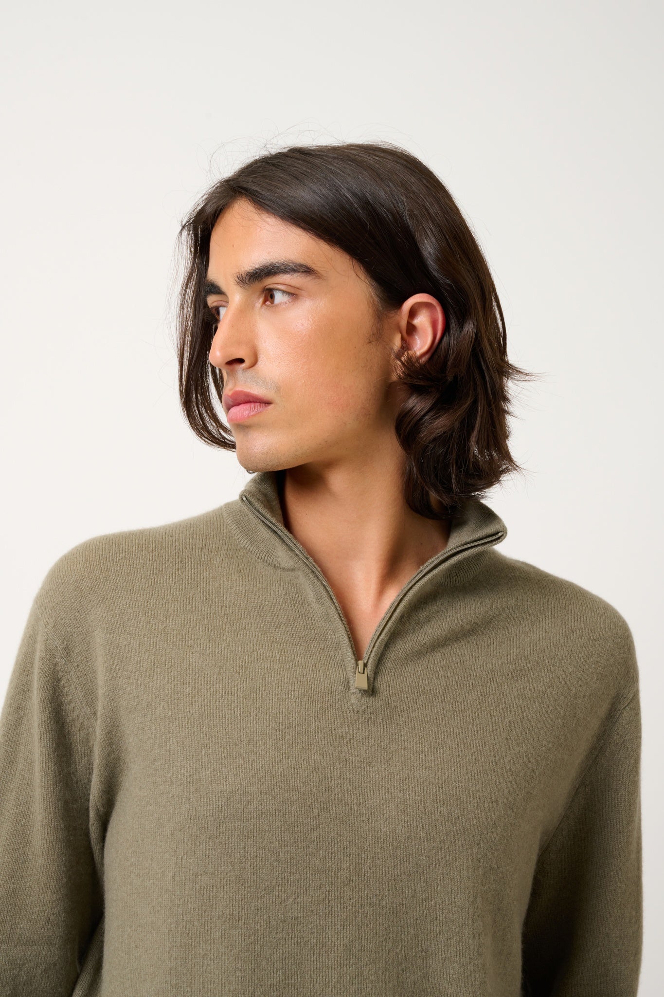 AMBIN pull camionneur army 100% cachemire