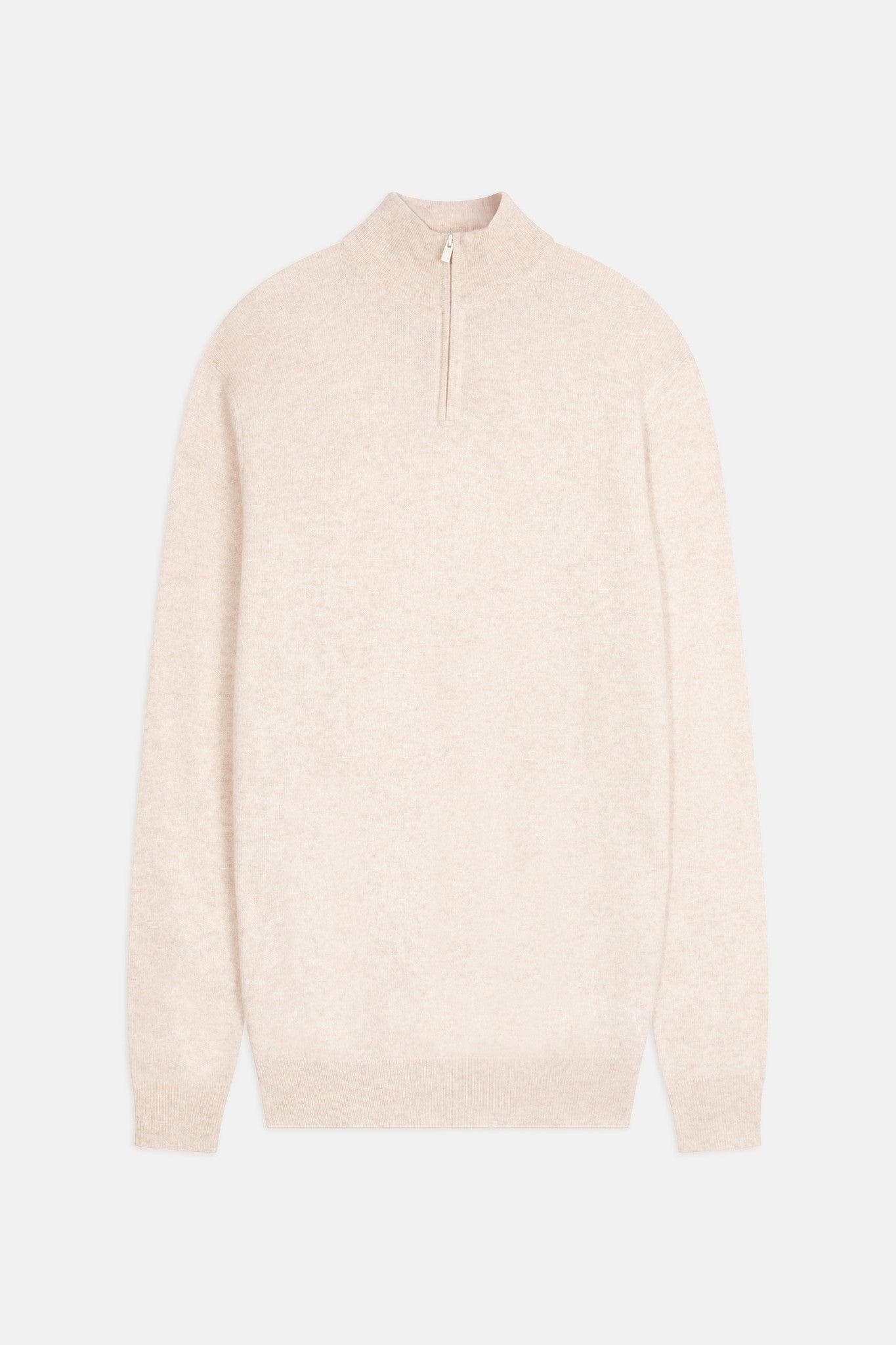 ambin pull camionneur beige chiné 100% cachemire