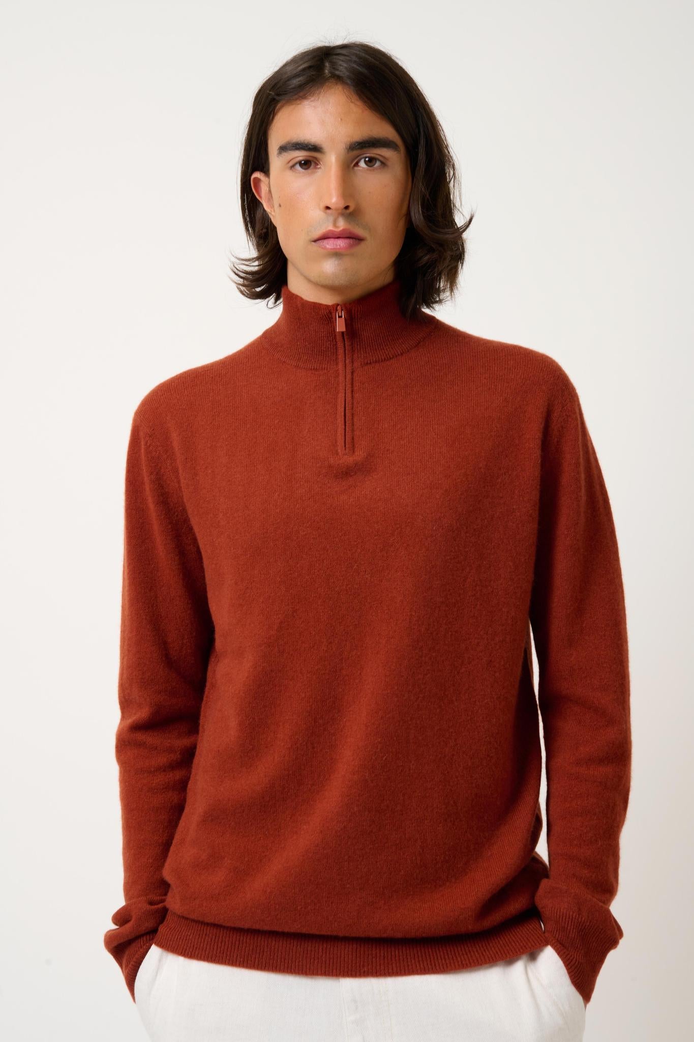 AMBIN squirrel trucker sweater 100% cashmere