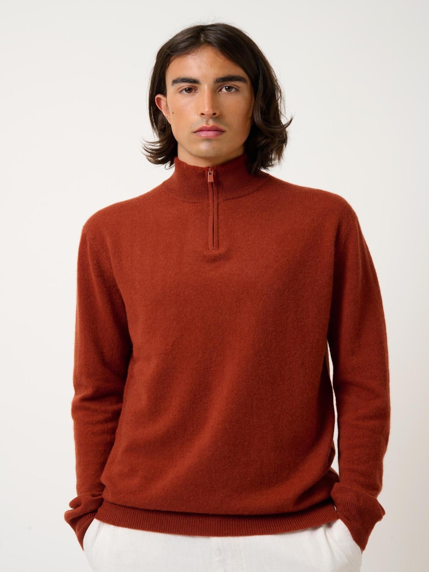 AMBIN squirrel trucker sweater 100% cashmere