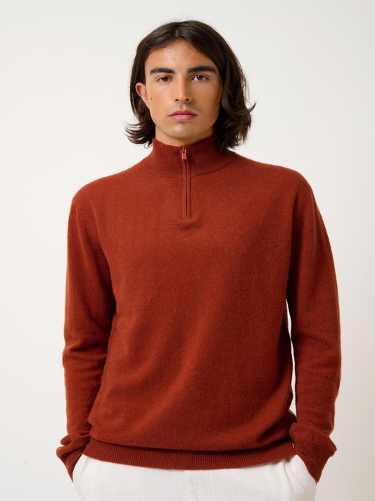 AMBIN squirrel trucker sweater 100% cashmere