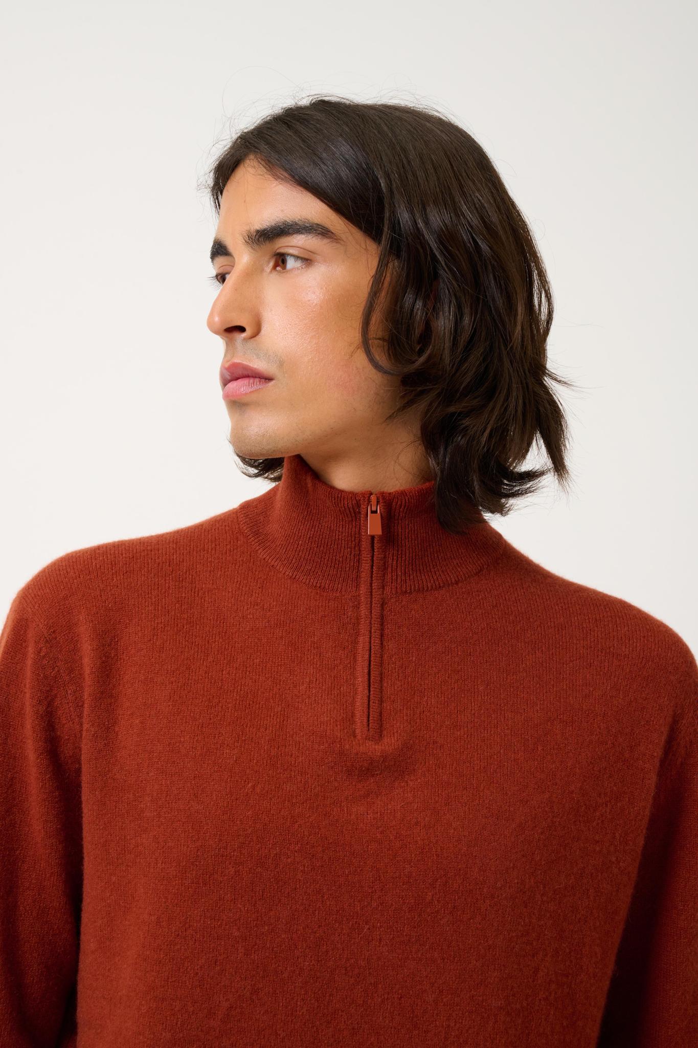 AMBIN squirrel trucker sweater 100% cashmere