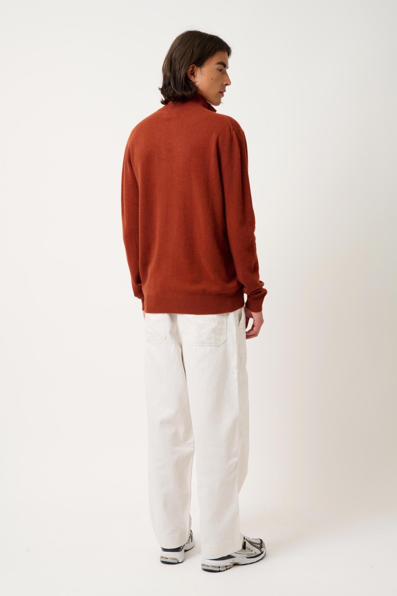 AMBIN squirrel trucker sweater 100% cashmere