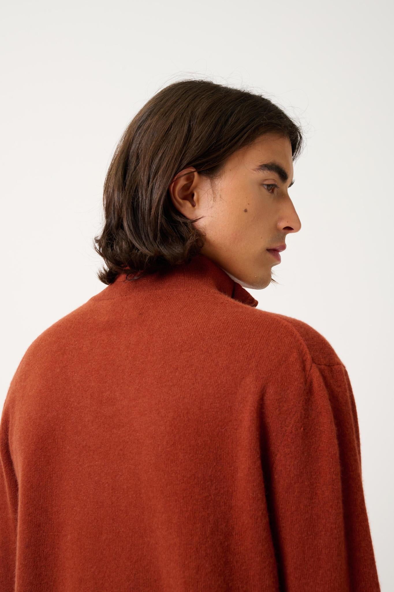 AMBIN squirrel trucker sweater 100% cashmere