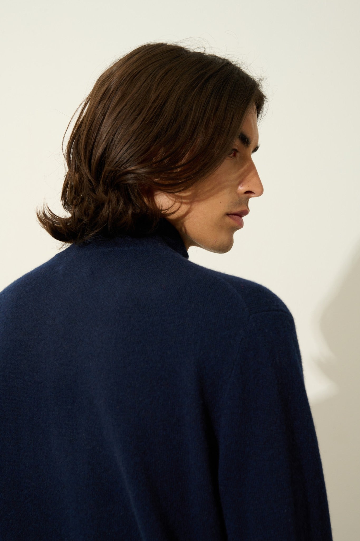 ambin pull camionneur navy 100% cachemire