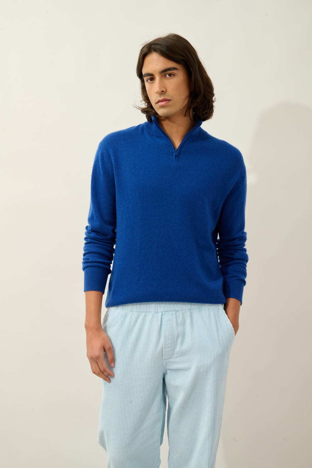 AMBIN pull camionneur outremer 100% cachemire