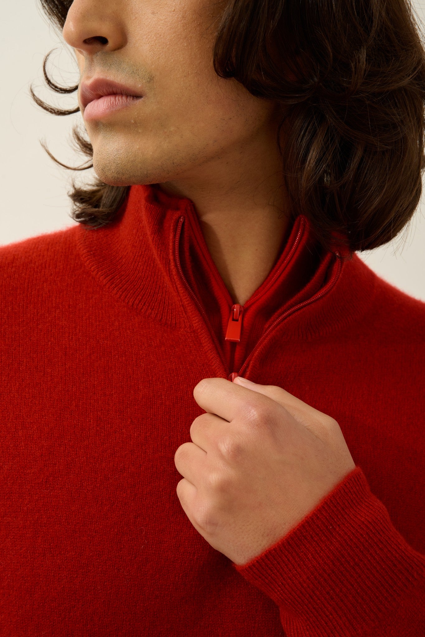 ambin pull camionneur rubis 100% cachemire