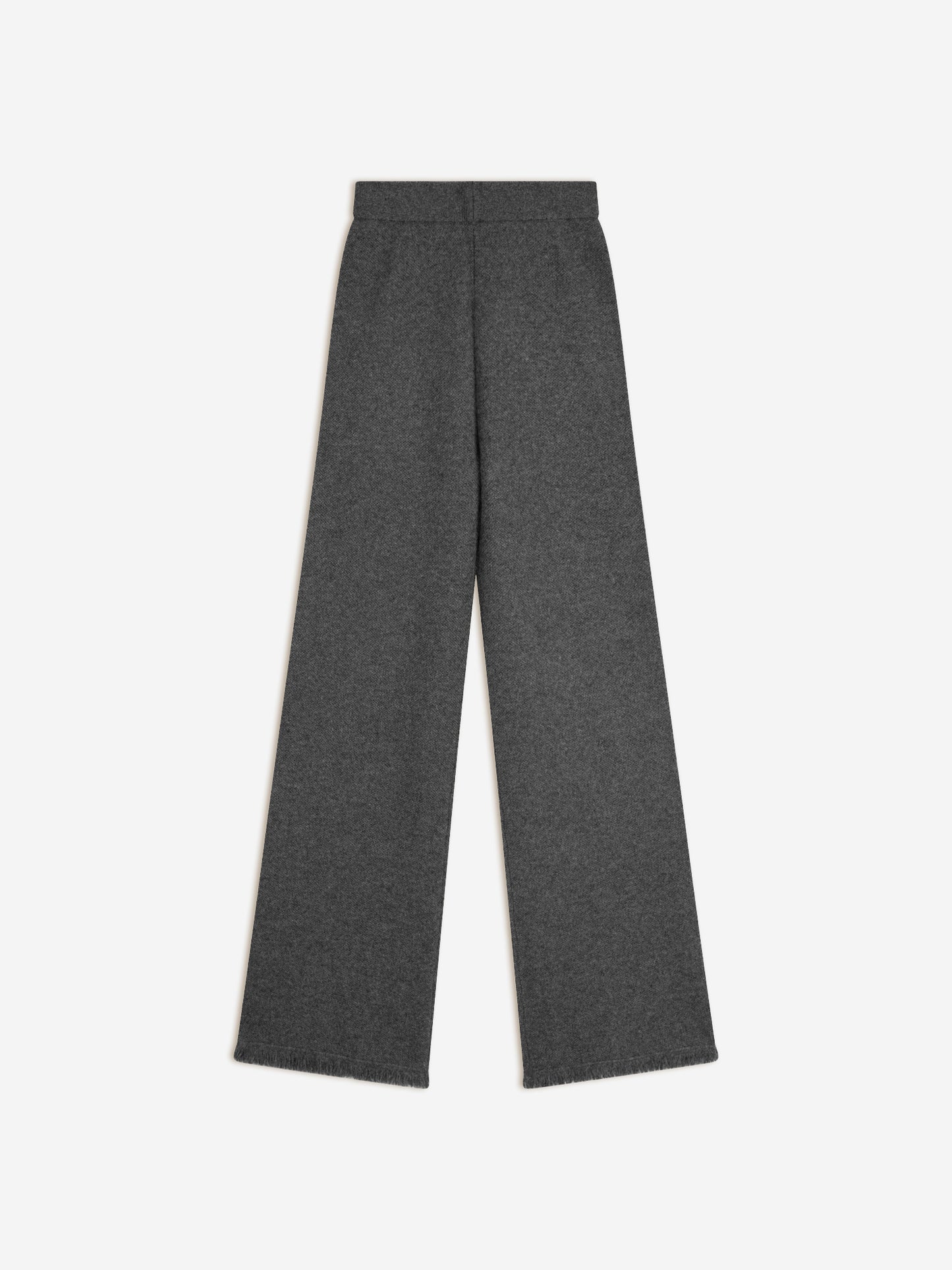 ANGUSTIA pantalon évasé anthracite chiné 100% cachemire