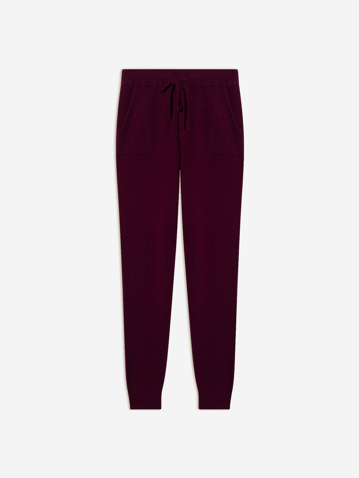 ANIKA jogging bordeaux 100% cachemire