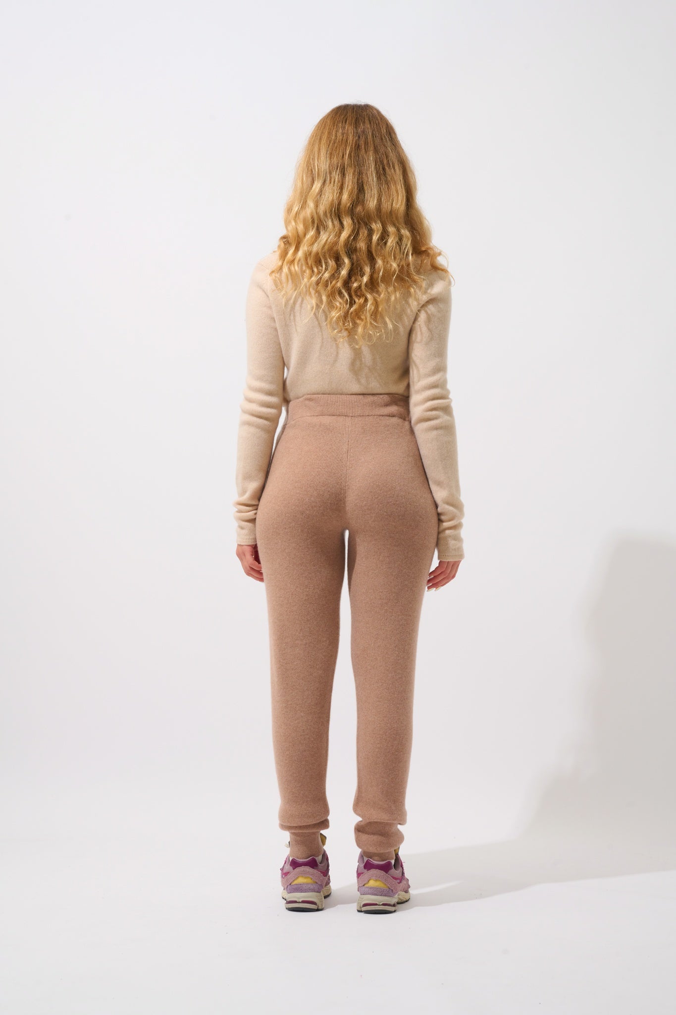 ANIKA Kamelmelierte Jogginghose 100% Kaschmir