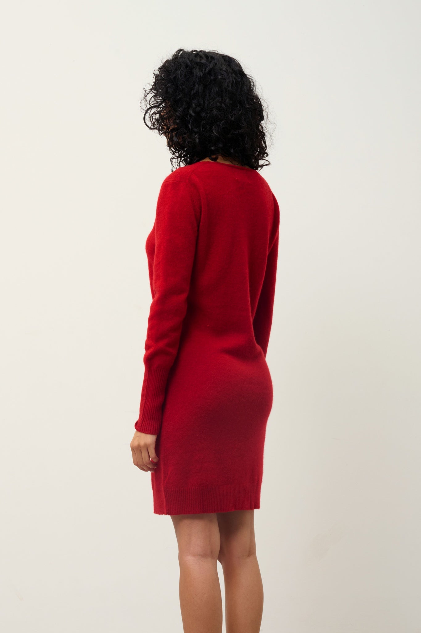 ARMET robe col rond rubis 100% cachemire