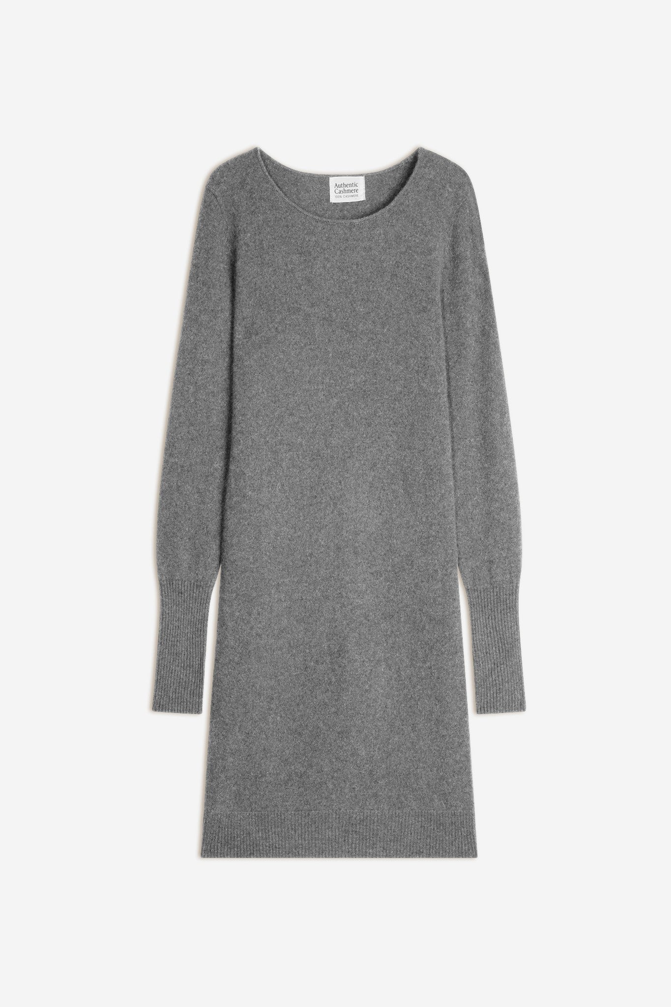 armet robe col rond flanelle chiné 100% cachemire