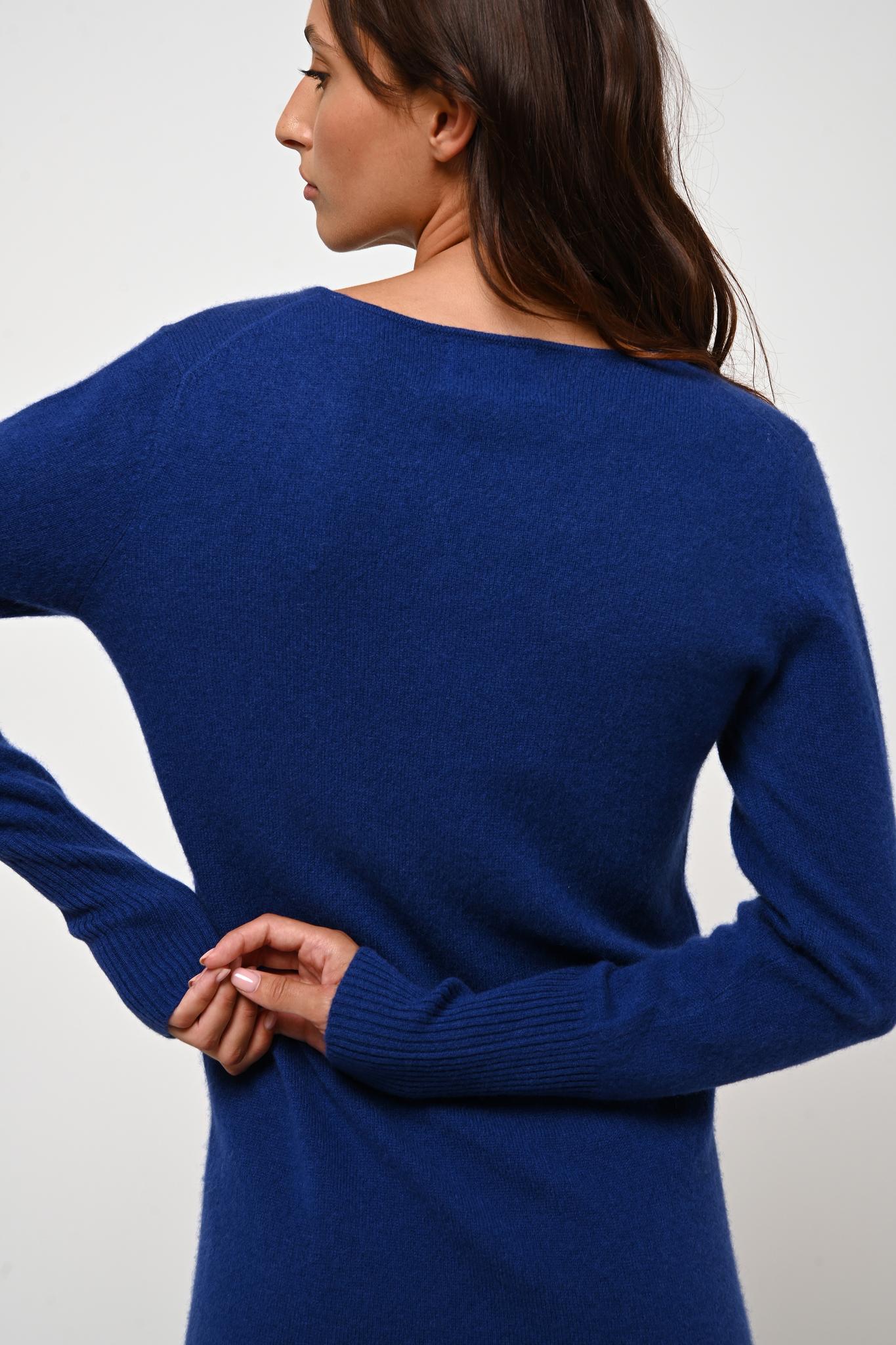 ARMET Ultramarin Rundhalskleid 100% Kaschmir