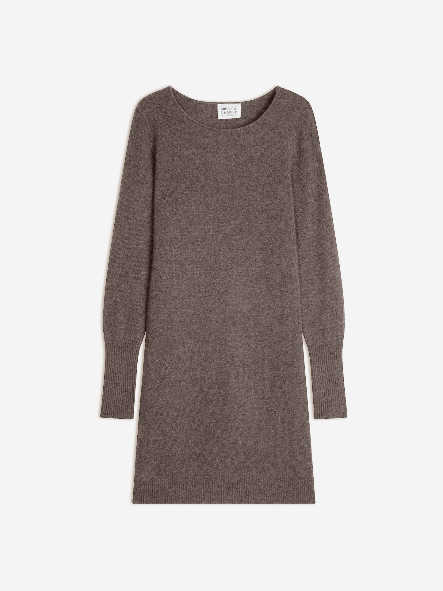 ARMET robe col rond taupe chiné 100% cachemire