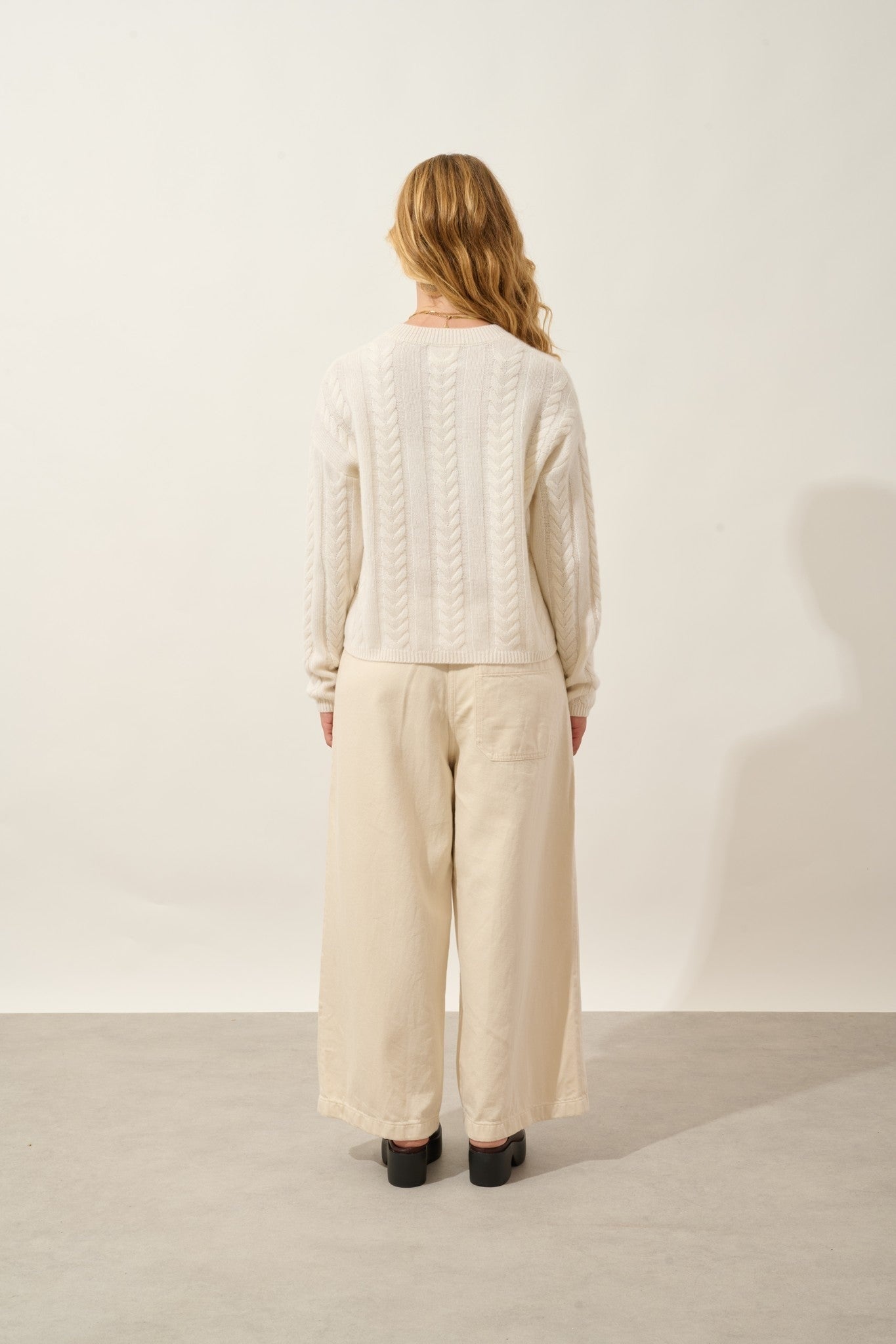 astrid pull col rond 6 fils neige 100% cachemire