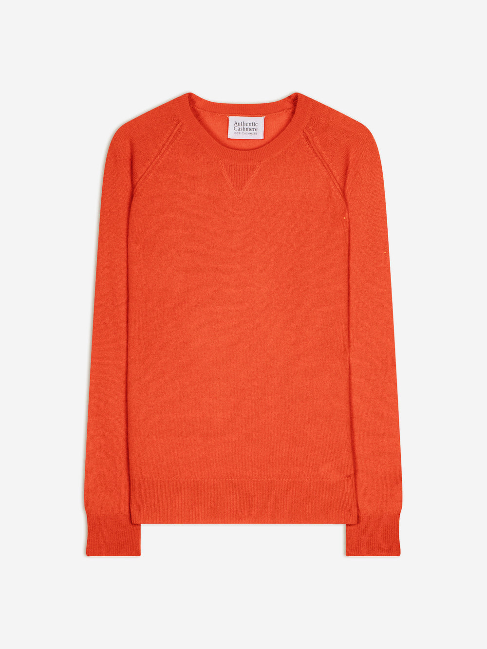ETRET orange round-neck sweater 100% cashmere