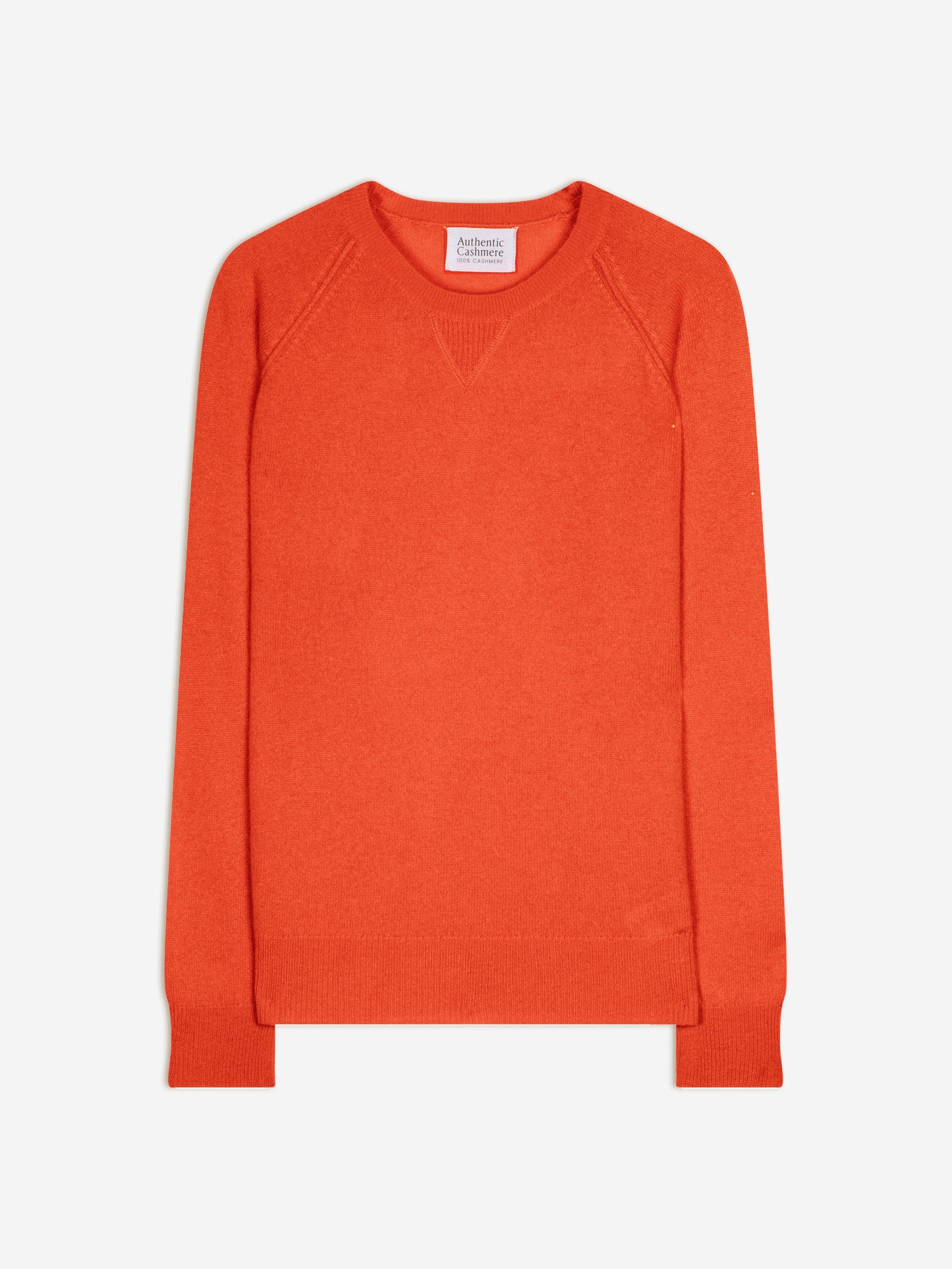 ETRET orange round-neck sweater 100% cashmere