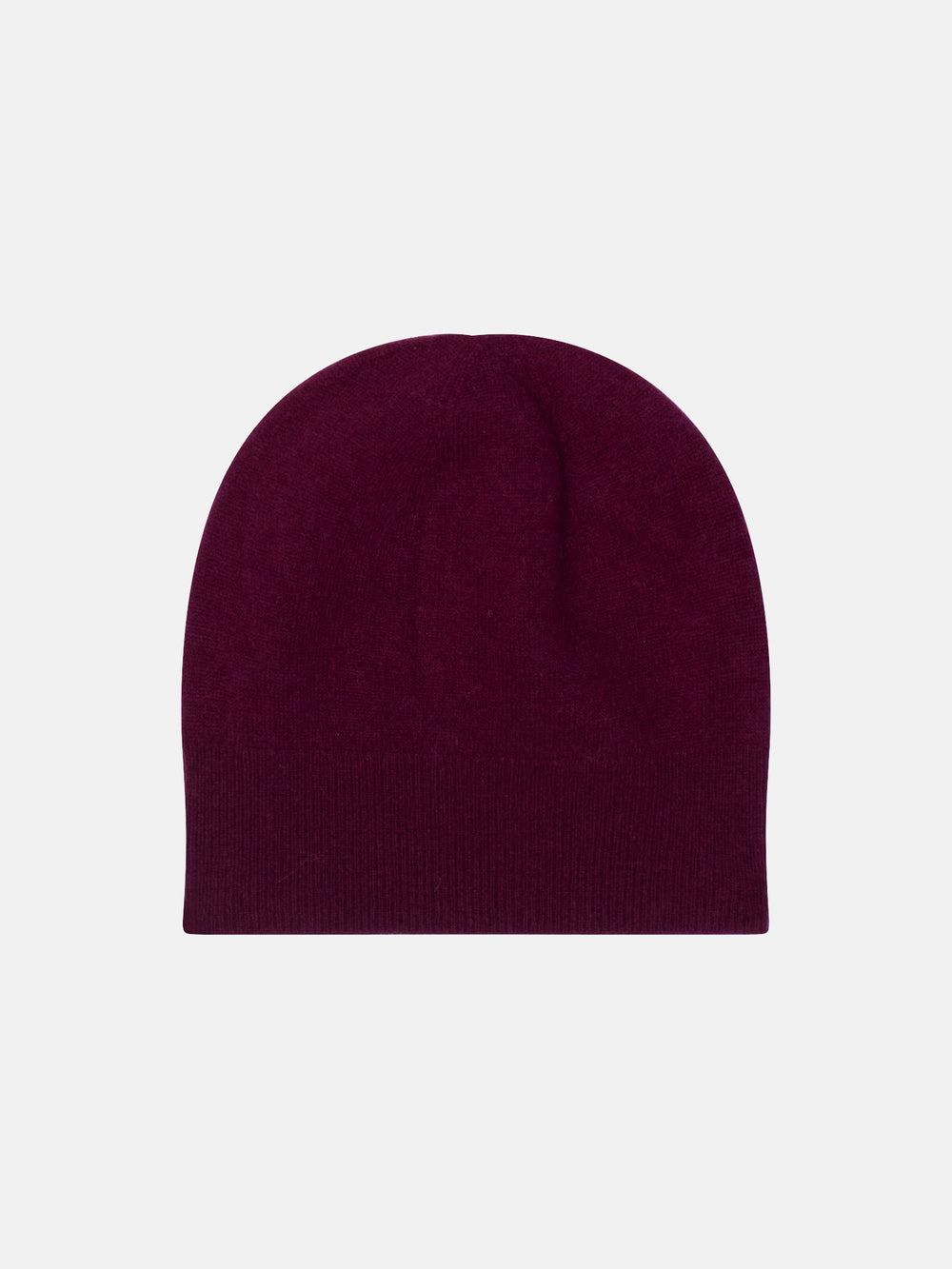 MANTI burgunderrote Mütze aus 100 % Kaschmir