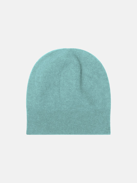 MANTI heather green 100% cashmere beanie