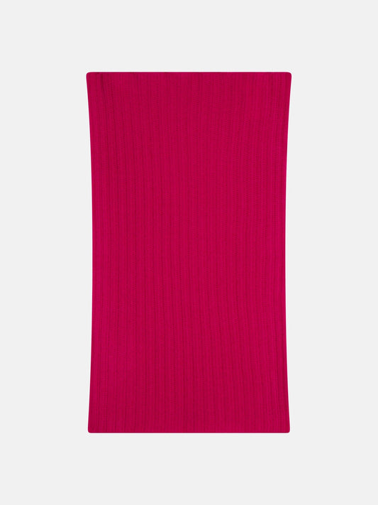 TOMMY 4-ply fuchsia 100% cashmere neck warmer