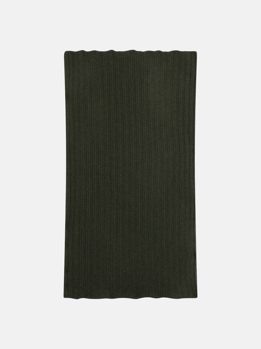 TOMMY 4-thread khaki choker 100% cashmere