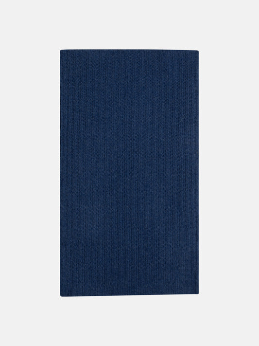 TOMMY 4-ply ocean heather 100% cashmere neck warmer
