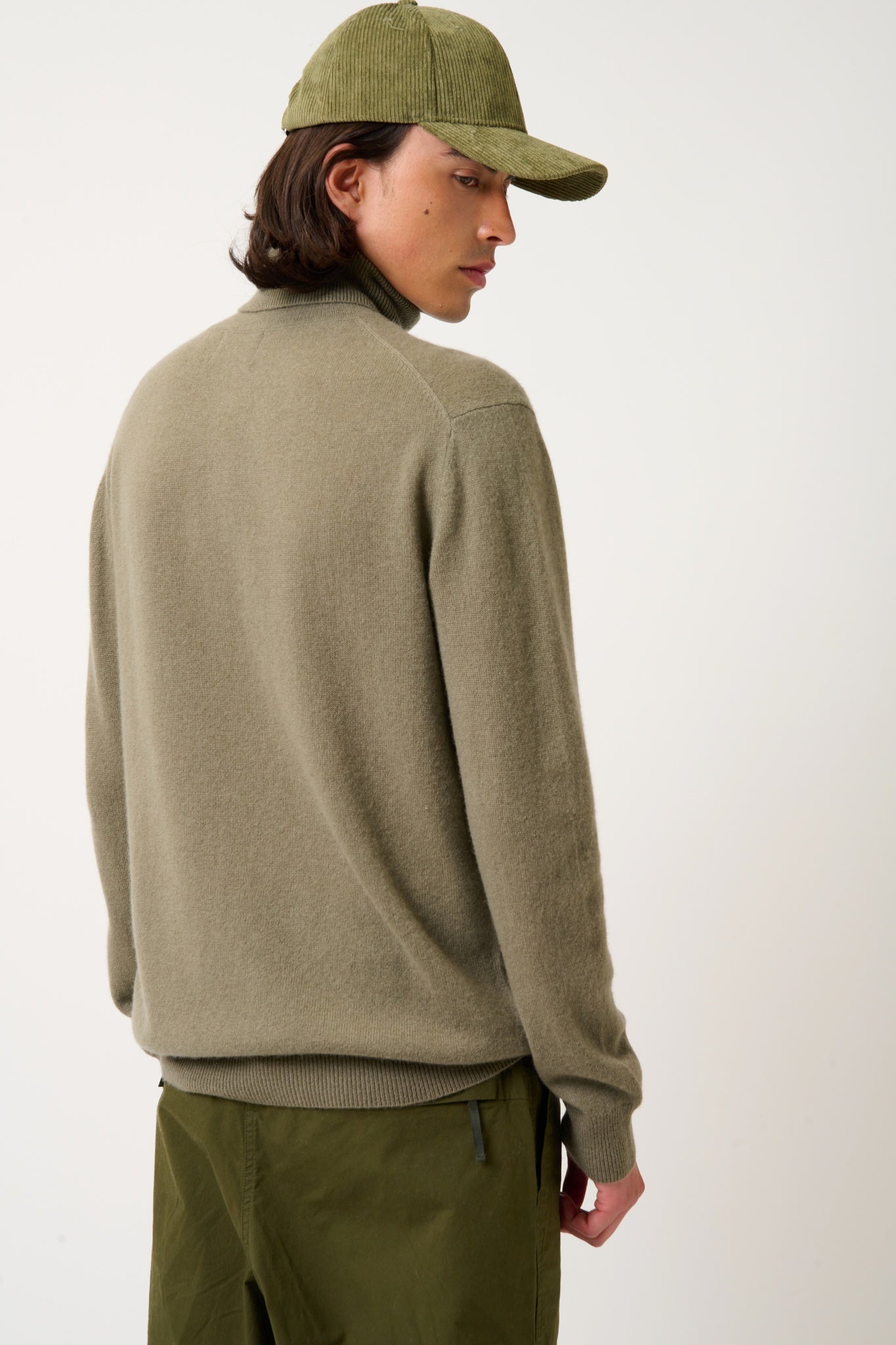 BANGE Army Rollkragenpullover 100% Kaschmir