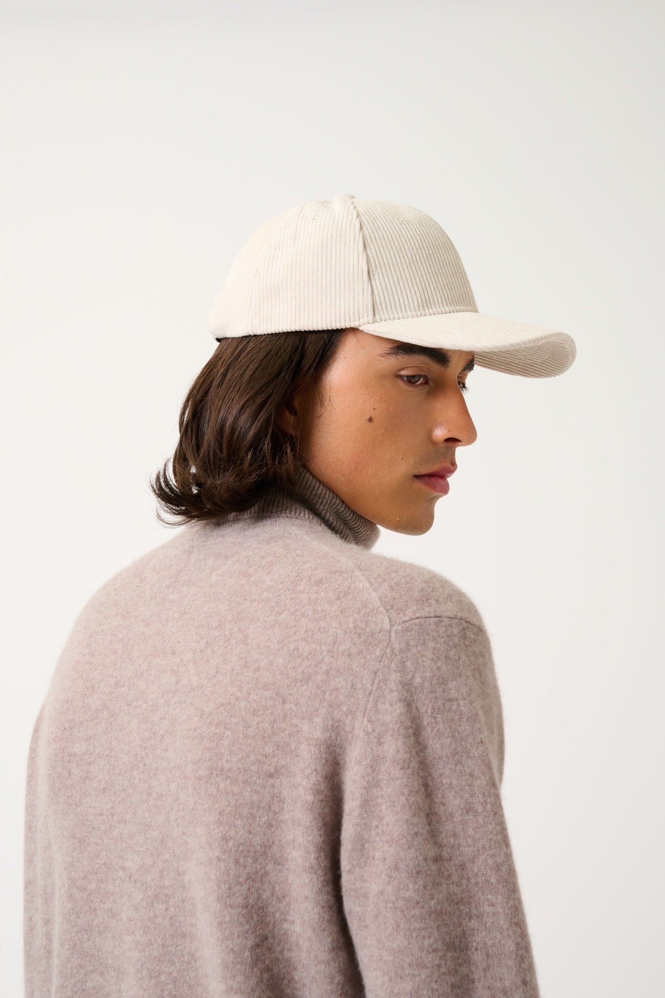 BANGE turtleneck sweater caribou mottled 100% cashmere