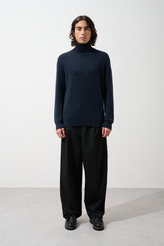 BANGE caviar turtleneck sweater 100% cashmere