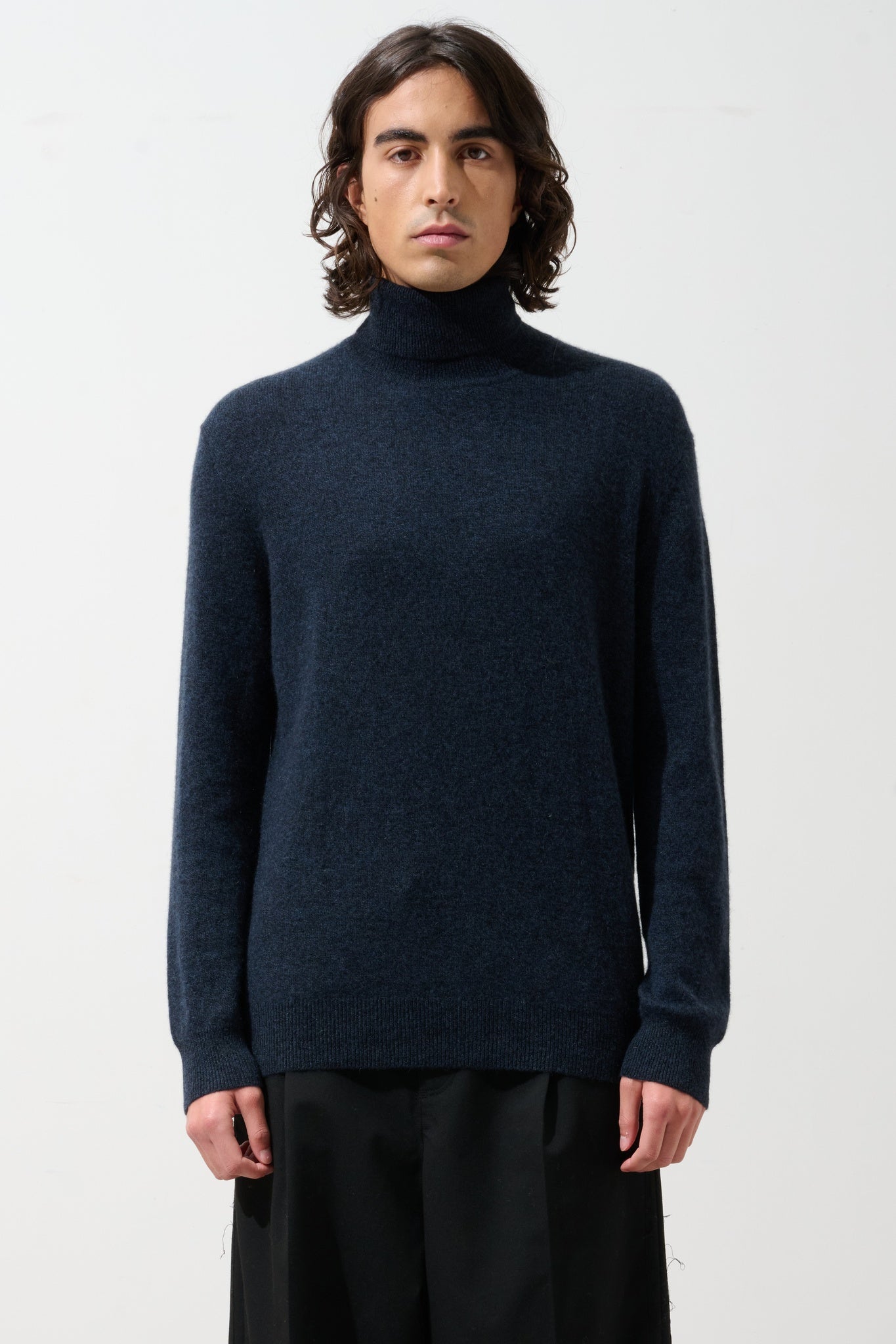 BANGE caviar turtleneck sweater 100% cashmere