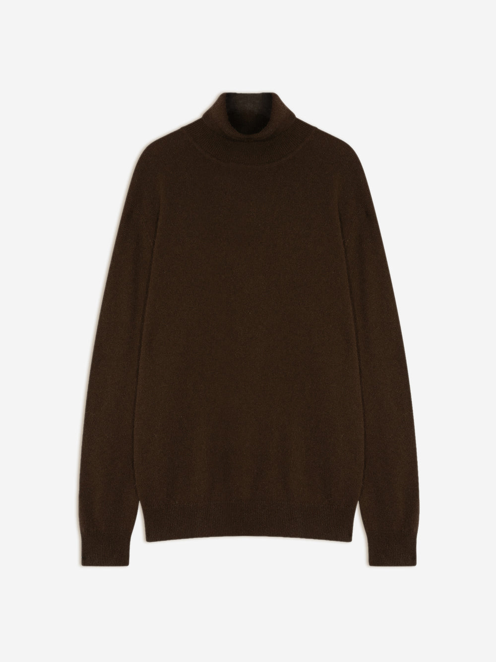 BANGE turtleneck sweater choco 100% cashmere