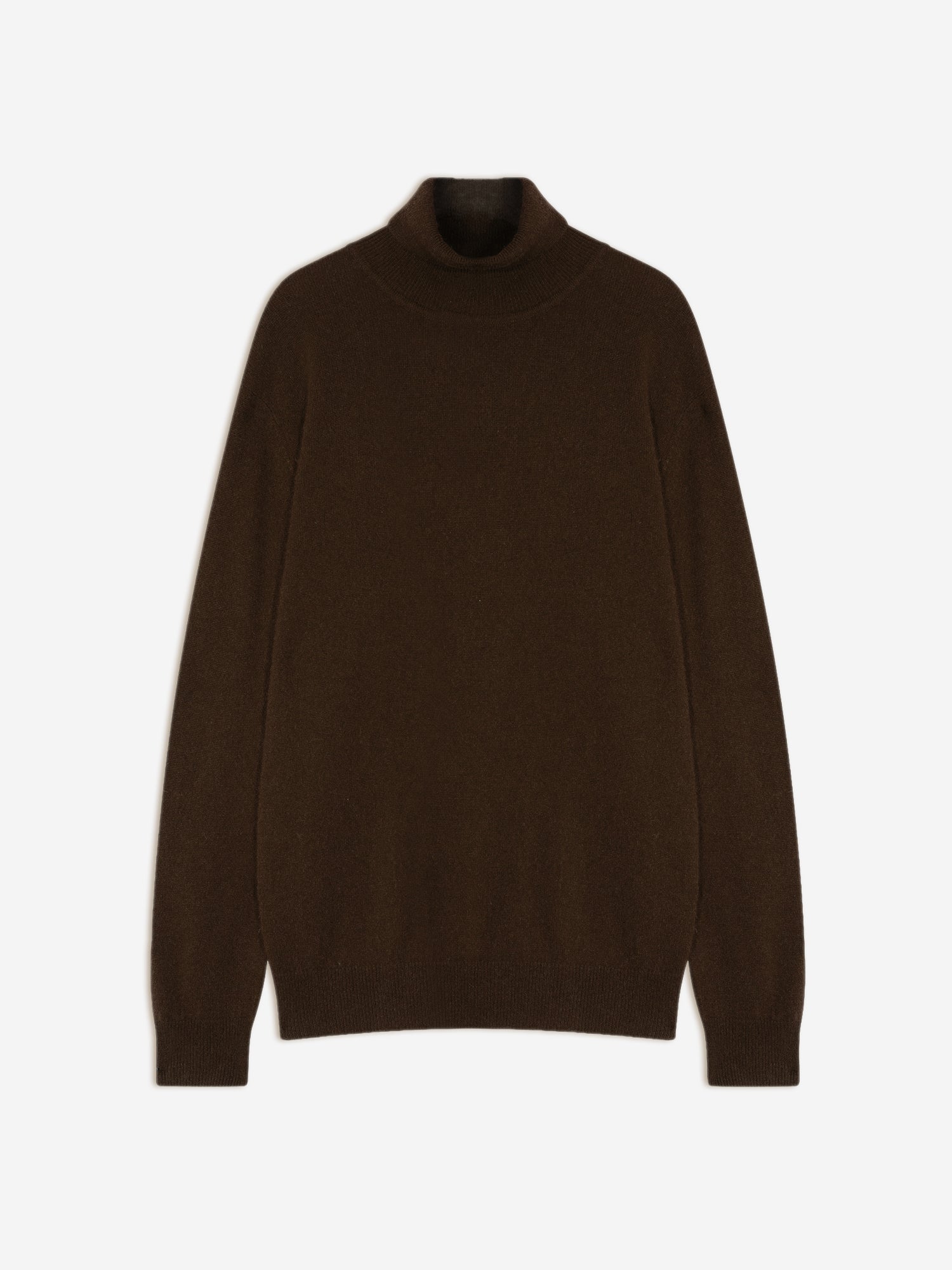 BANGE turtleneck sweater choco 100% cashmere