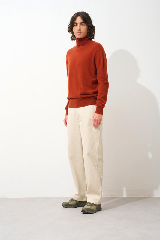 BANGE squirrel turtleneck sweater 100% cashmere