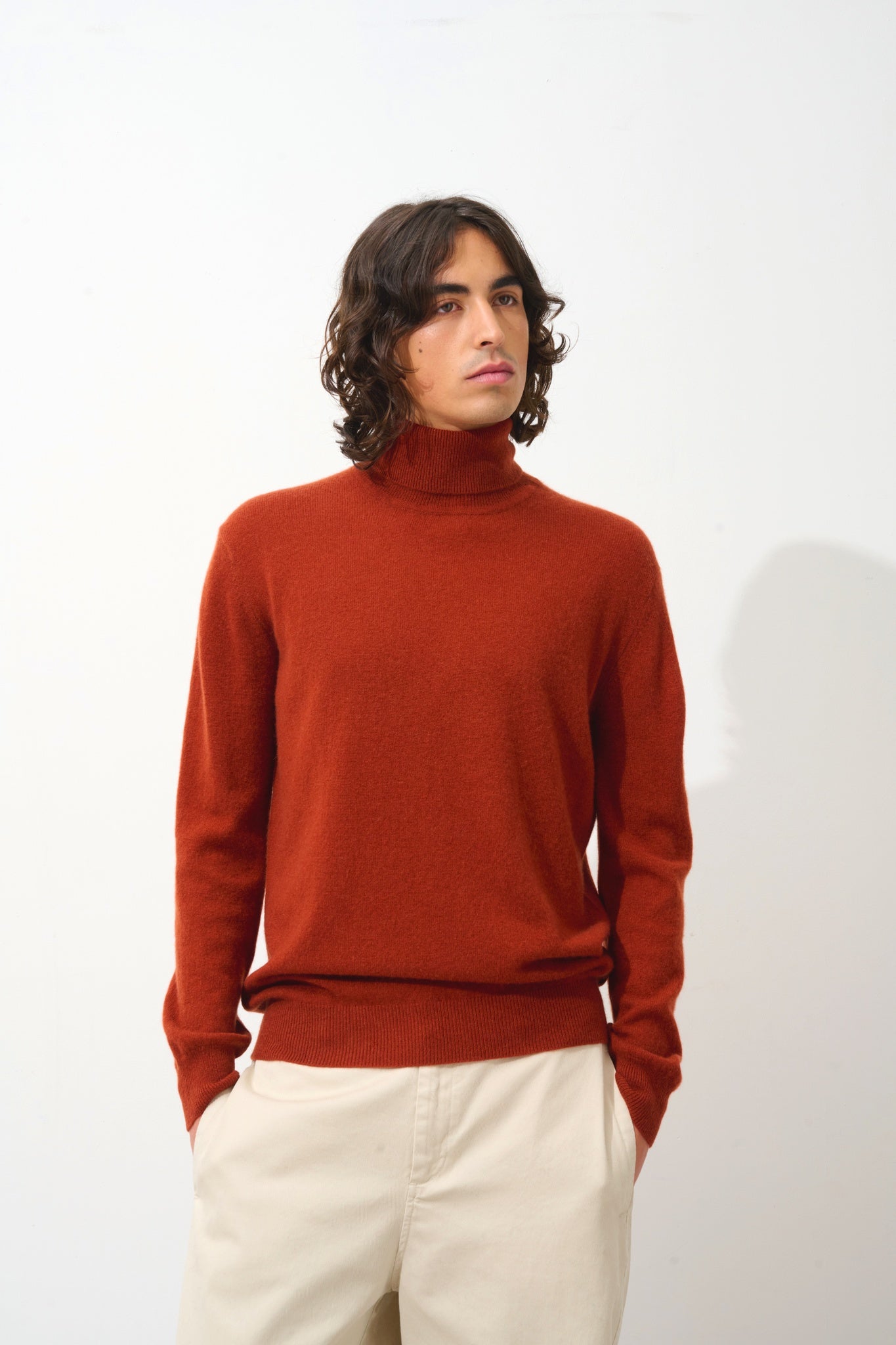 BANGE Rollkragenpullover Eichhörnchen 100% Kaschmir