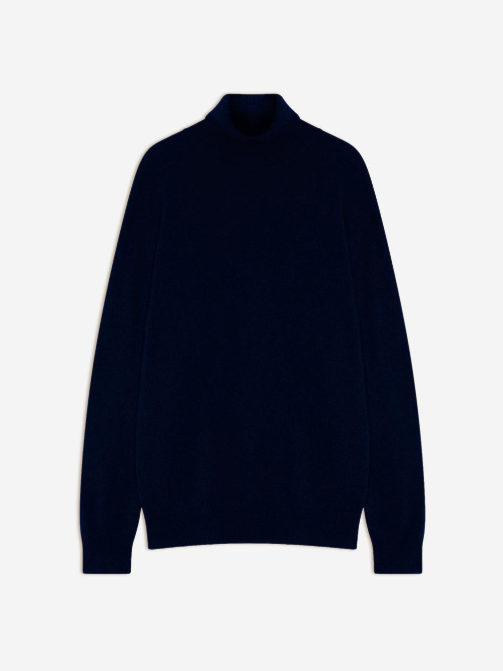 BANGE pull col roulé navy 100% cachemire