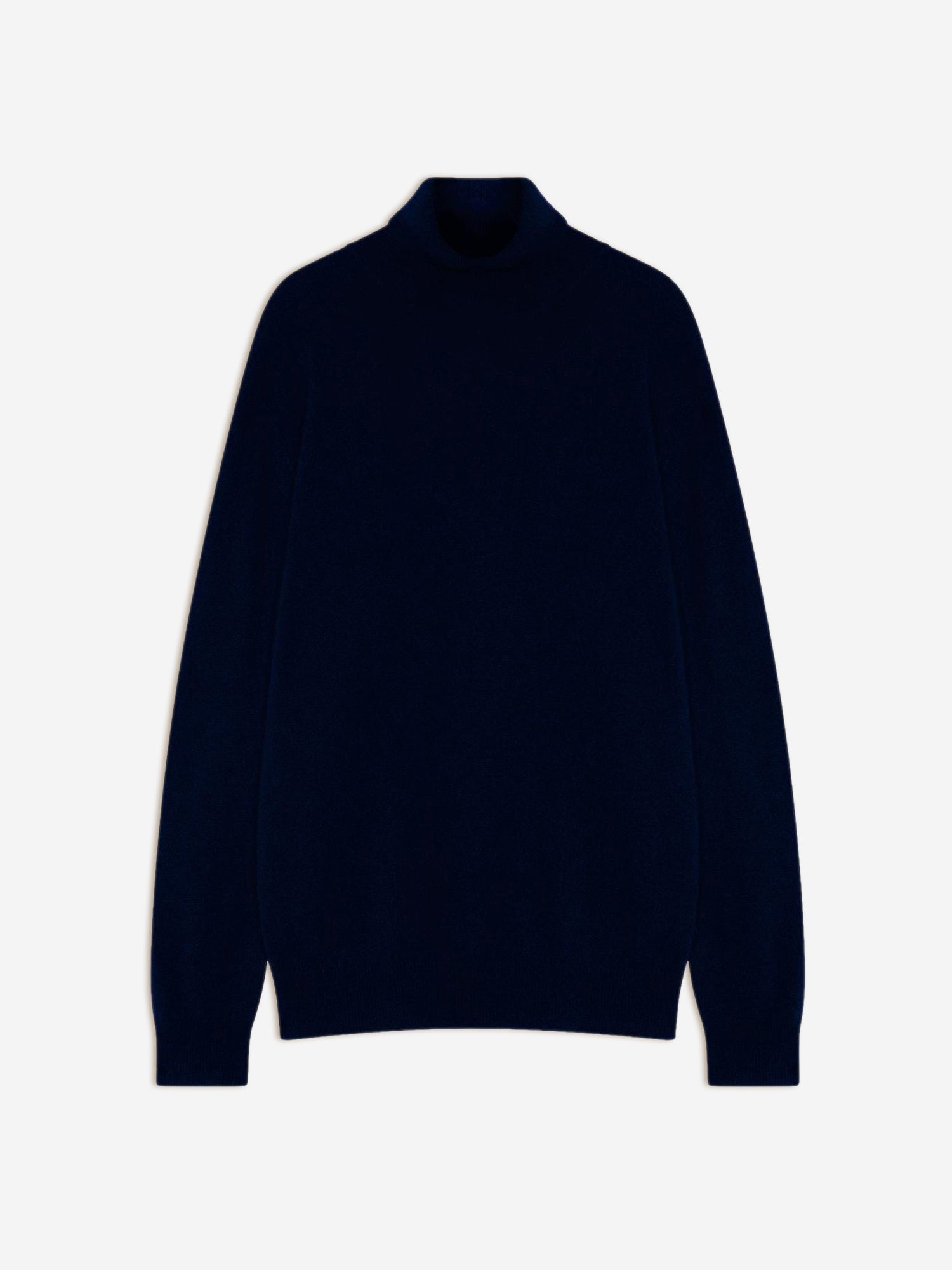 BANGE pull col roulé navy 100% cachemire