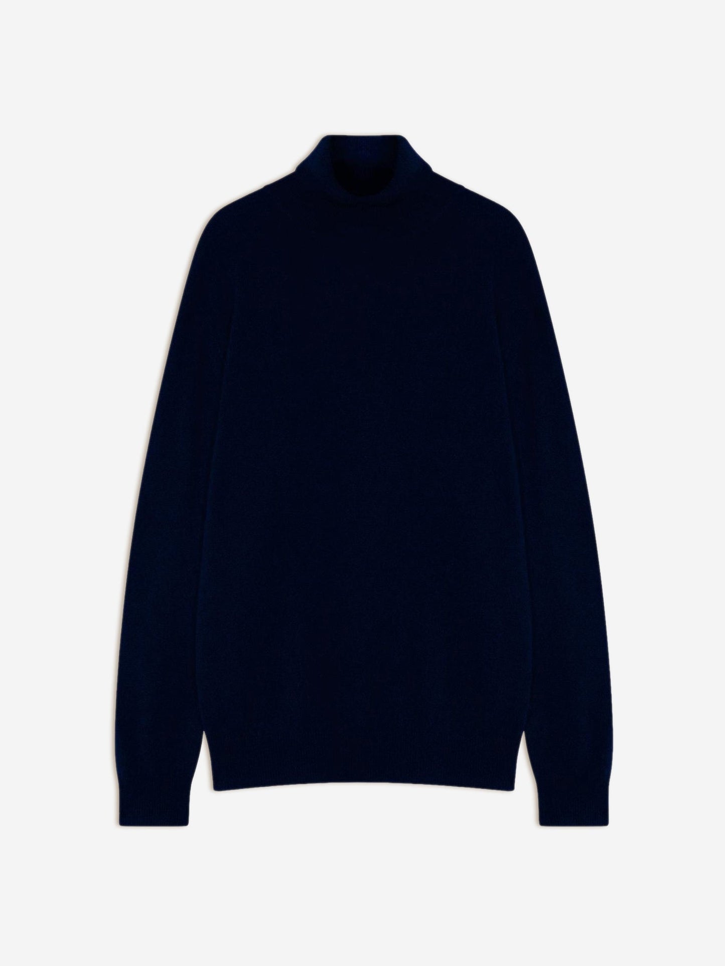 BANGE pull col roulé navy 100% cachemire