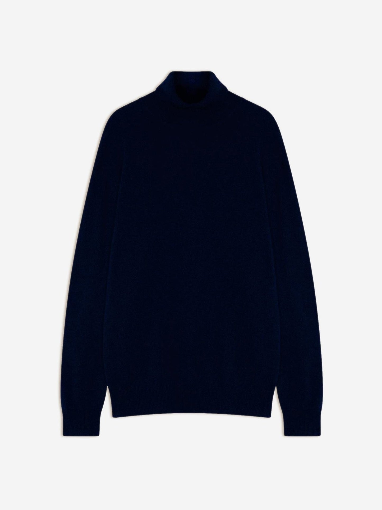 bange pull col roulé navy 100% cachemire