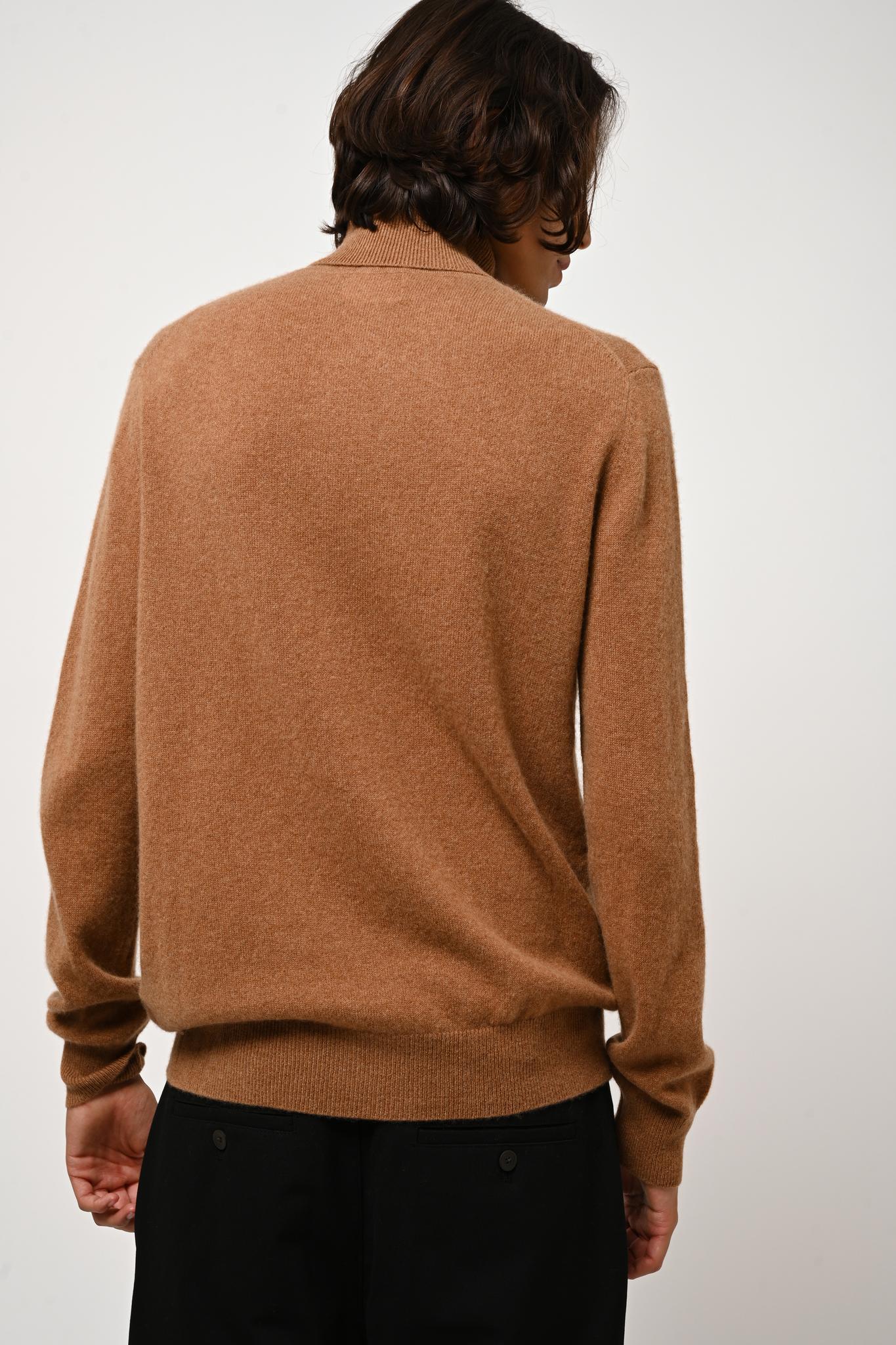 BANGE turtleneck sweater hazelnut 100% cashmere