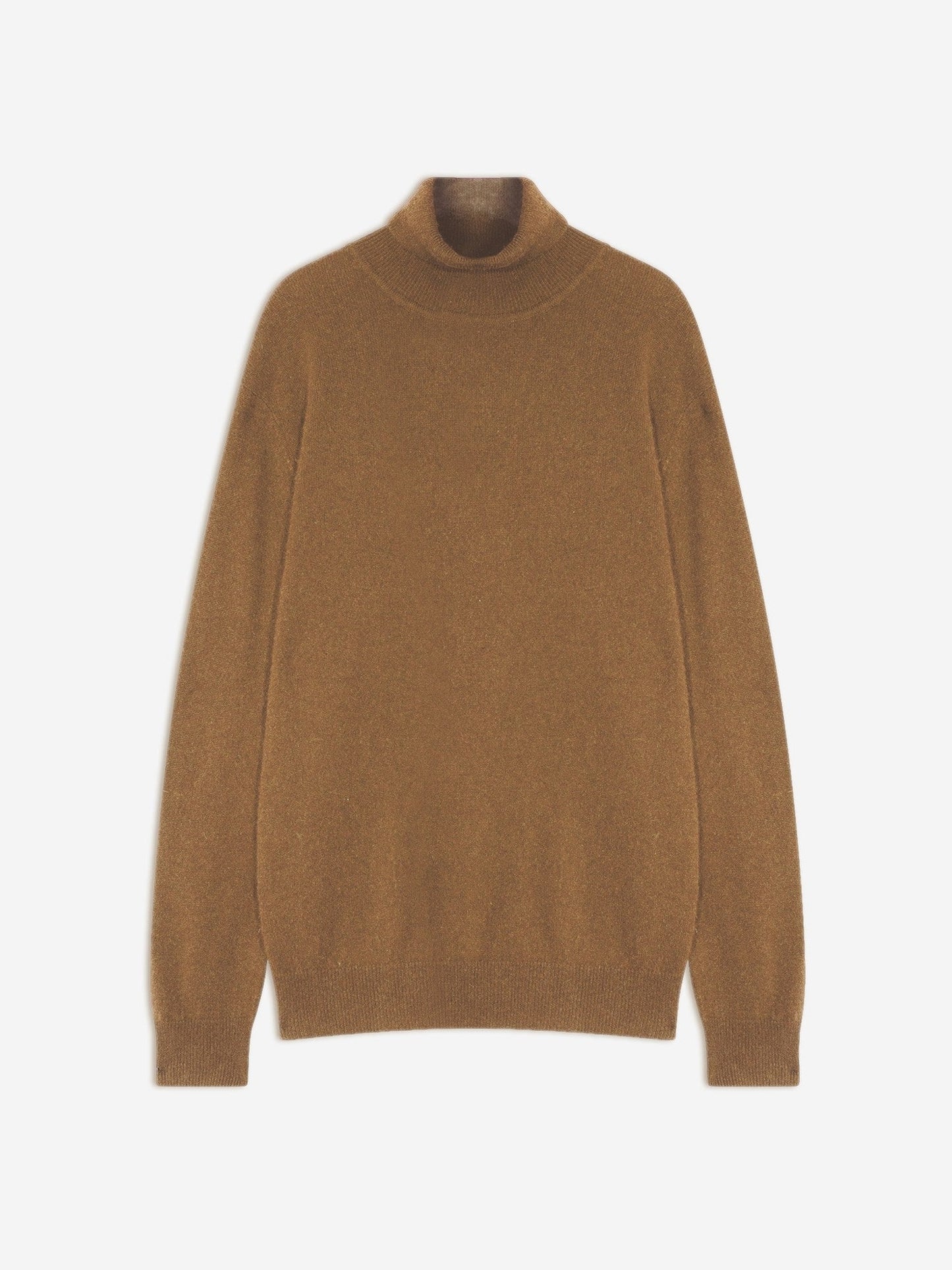 bange pull col roulé noisette 100% cachemire