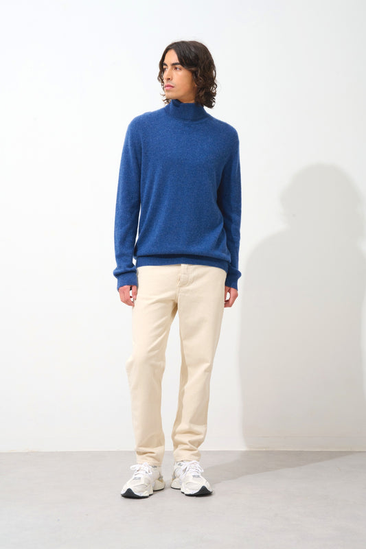 BANGE ocean turtleneck sweater 100% cashmere